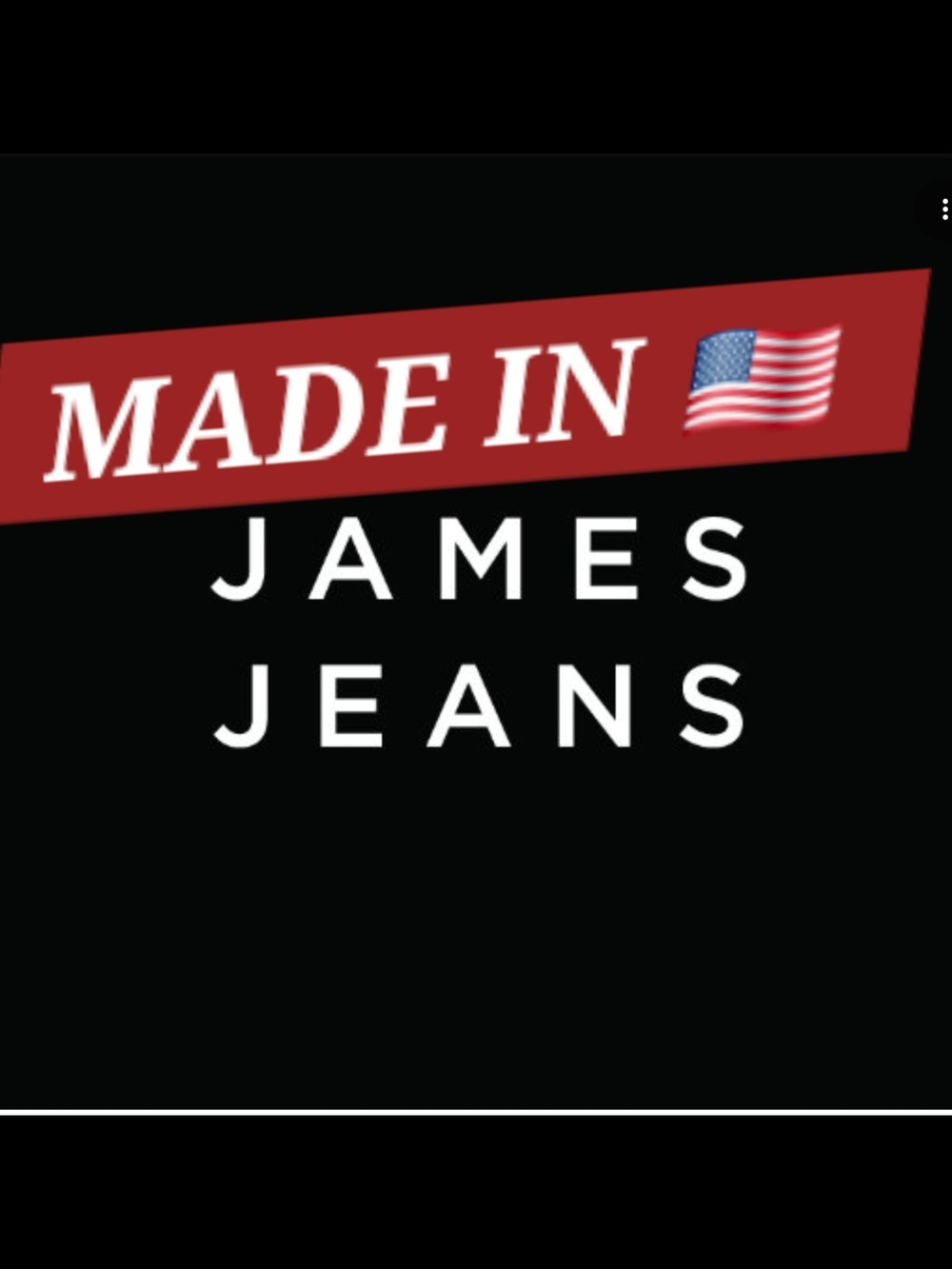 James Jeans Black Graphic Logo Tee